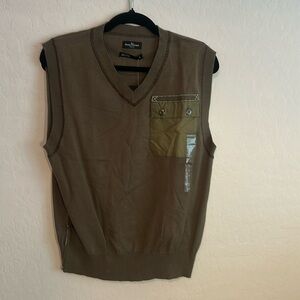 NWT Marc Ecko Olive Green Cotton Sweater Size Small.